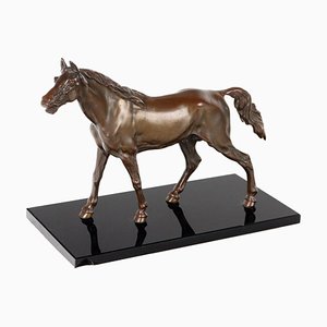 Bronze Pferdeskulptur, 20. Jh., Italien