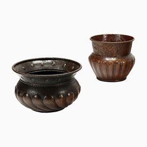 19th Century Copper Vases, Italy, Set of 2