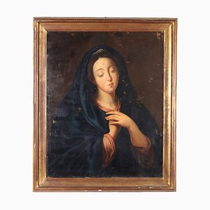 Madonna Dolente, Oil on Canvas, Framed