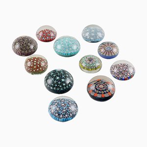 Murano Glass Paperweights, Set of 11
