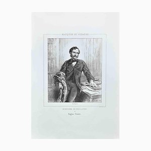 Paul Gavarni, Gentlemen of the Soap Opera, Lithograph, 1850s