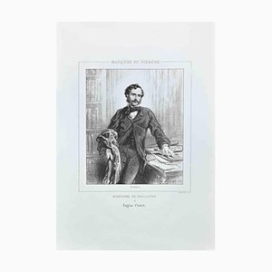 Paul Gavarni, Gentlemen of the Soap Opera, Lithographie, 1850er
