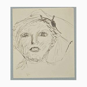 Lucien Coutaud, Le Portrait, Dessin Original, 1930s