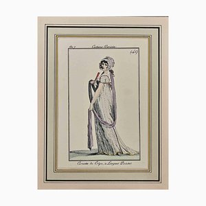 Philibert-Louis Debucourt, Cornette de Crêpe, Grabado original, 1797