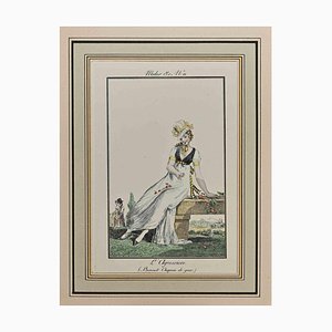 Philibert-Louis Debucourt, L'Agression, Original Radierung, 1797