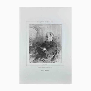 Paul Gavarni, Messieurs Du Feuilleton, Lithograph, 1850s