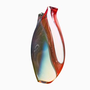 Glass Vase by Gualtiero Casalegno, Italy, 1990s