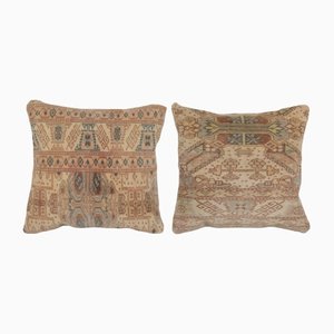 Vintage Anatolian Cushion Cover in Wool, Set of 2