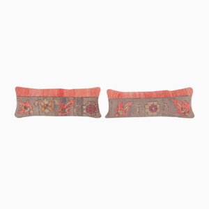 Turkish Oushak Rug Cushion Cover, Set of 4