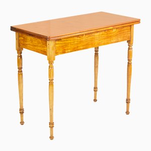 Mesa de juegos Biedermeier de fresno, siglo XIX