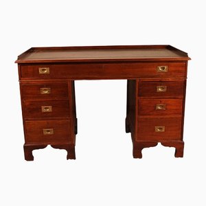 19th Century Mahogany Campaign Desk