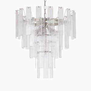 Lámpara de suspensión Listeri italiana de cristal de Murano