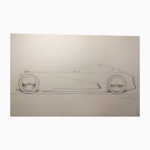 André Ferrand, Grand Coupé 2, 1998, lápiz y tinta