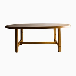 Table de Salle à Manger Ovale en Pin par Roland Wilhelmsson pour Karl Andersson & Söner, 1970s