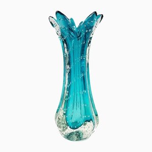 Vasengefäß aus GLAS ca.41cm BLUMENVASE MURANO DESIGN GLAS VASE BLÜTENKELCH VASE 