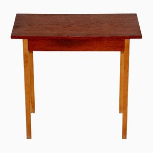 Swedish Bedside Table in Teak and Glass, 1960