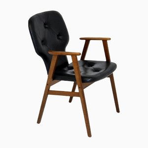 Swedish Chair in Leatherette, 1970