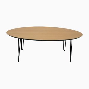 Mid-Century Birchwood Coffee Table with Hairpin Legs, 1960s