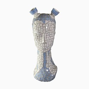 Buste Sculpture en Mosaïque de Porzellan Mosaik