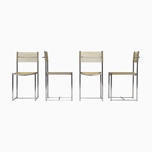 Spaghetti Dining Chairs by G. Belotti for Alias, Italy, 1979, Set of 4