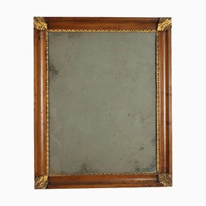 Italian Empire Mirror with Frame in Walnut