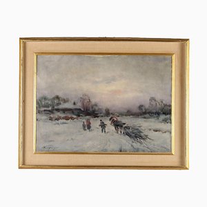 Ivan Karpoff, Peinture de Paysage, Huile sur Toile, Encadrée