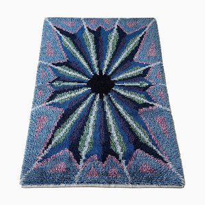 Tapis Rya à Poils Longs Scandinave, Suède, 1960s