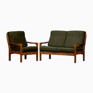 Vintage Scandinavian Lounge Chair, Set of 2