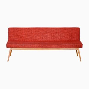 Mid-Century Modern Red Oak Sofa, 1950s