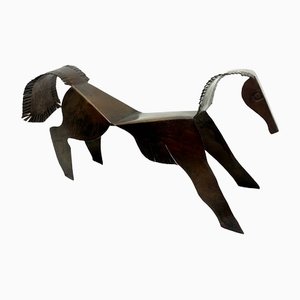 Mid-Century Modern Kupfer Pferd Figur