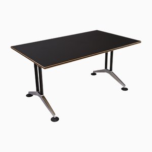 Vintage Desk in Wood and Linoleum from Wilkhahn,