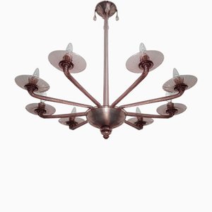 Art Deco Chandelier in Murano Glass, 1930