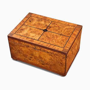 Biedermeier Maple, Birch & Rosewood Box, 1820s