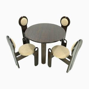 Dining Table and Chairs by Rudolg Szedleczky, Set of 5