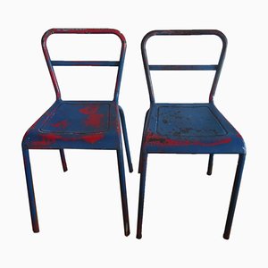 Metallic Chairs, 1950s, Set of 2
