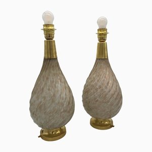 Murano Tischlampen von Avem, Italien, 2er Set