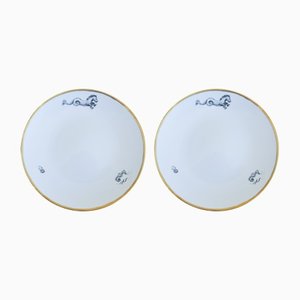 Hyppomarine Dinner Plates from from Lithian Ricci, Set of 2