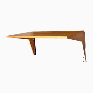Teak Wall Mounted Desk by Poul Cadovius, 1960s