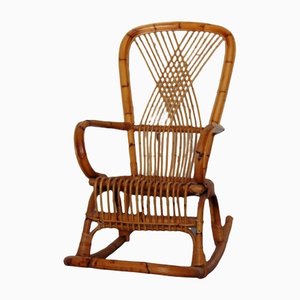 Vintage Rocking Chair in Bamboo