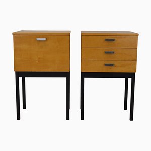 Comodini Mid-Century minimalisti di Up Zavody, anni '70, set di 2