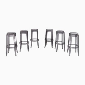Charles Ghost Stools by Philippe Starck for Kartell, Set of 6