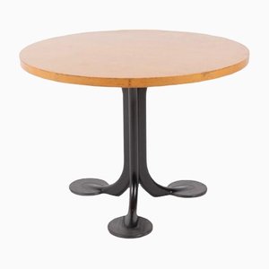 Italian Modern Round Table by Tobia Scarpa for Unifor, 1980s