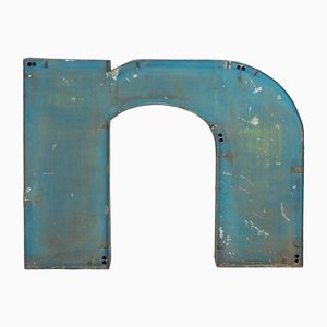 Letter N Sign in Metal