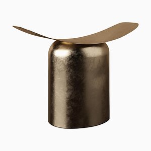 Ride or Die Aged Brass Stool by Pietro Franceschini