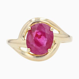 Moderner 18 Karat Gelbgold Ring
