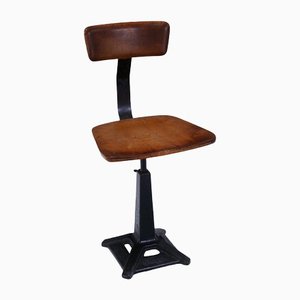 Industrial Stool from Singer, 1930s