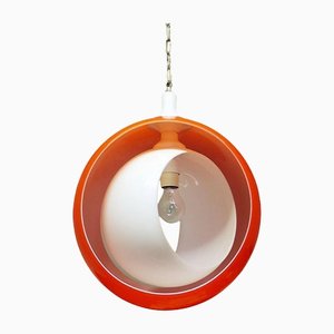 Lámpara colgante Moon de cristal de Murano de Mazzega, años 60