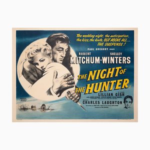 Affiche de Film Night of the Hunter Quad Original, Royaume-Uni, 1955