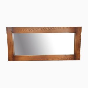 Vintage Heavy Solid Oak Mirror