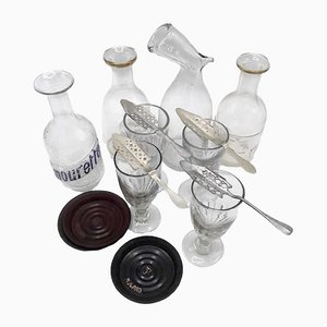 Absinthe Drinking Glasses Set, Set of 16
